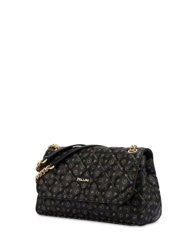 Pollini Borsa A Spalla Heritage Matelassé Nero/nero Online