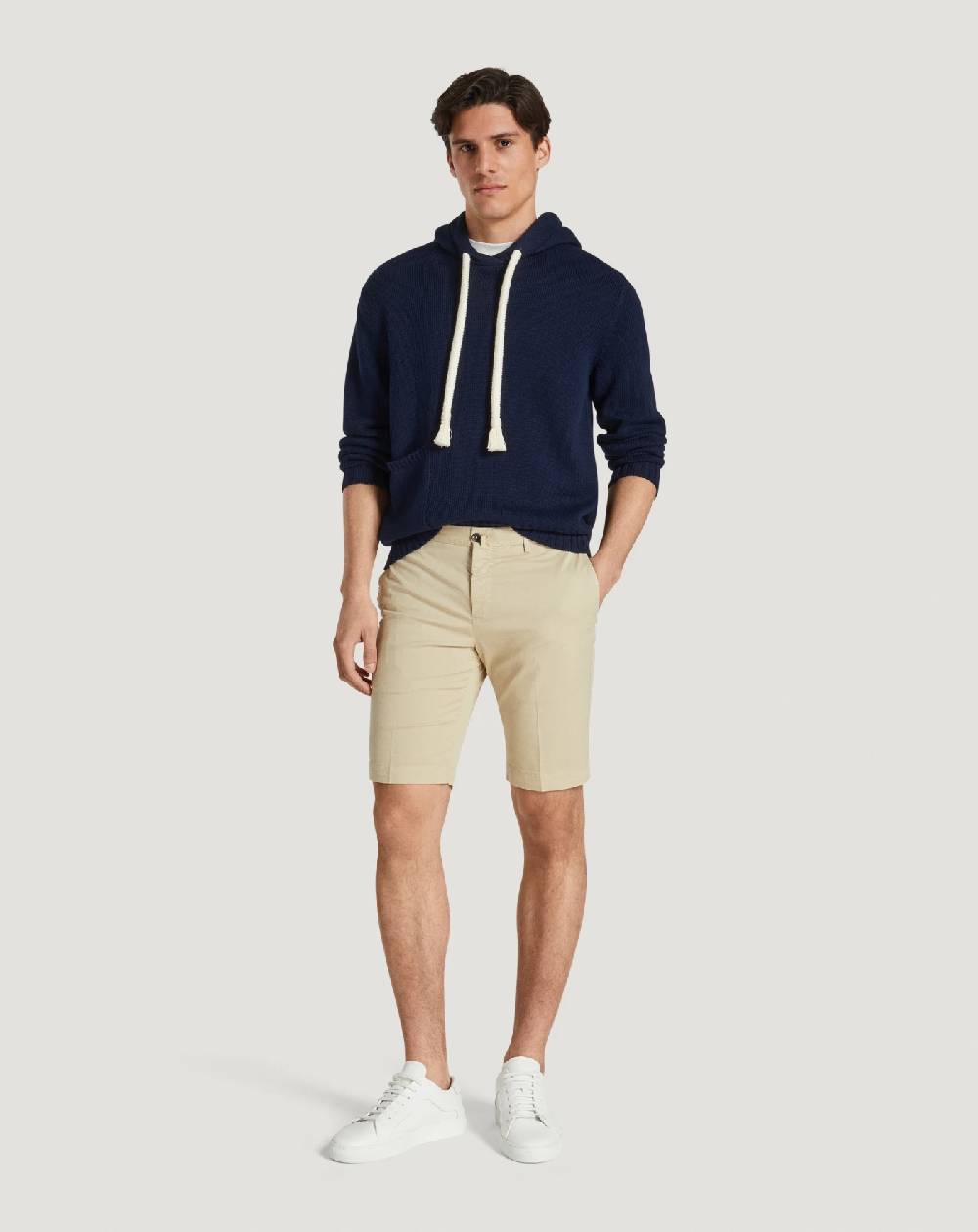 Pt Torino Bermuda in gabardina stretch Shopping Online