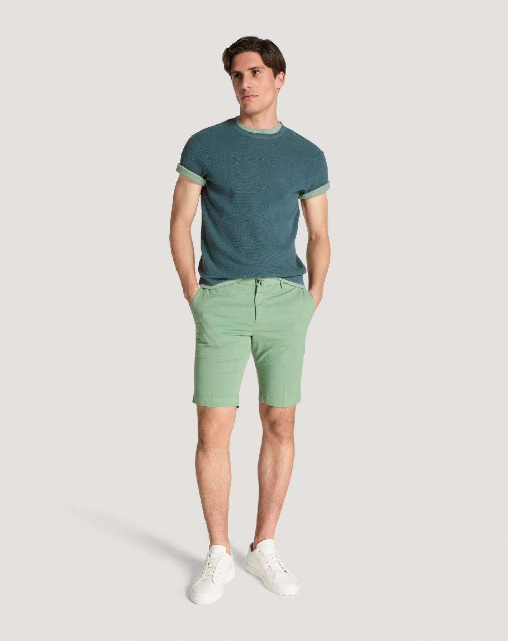 Pt Torino Bermuda in gabardina stretch Convenienza