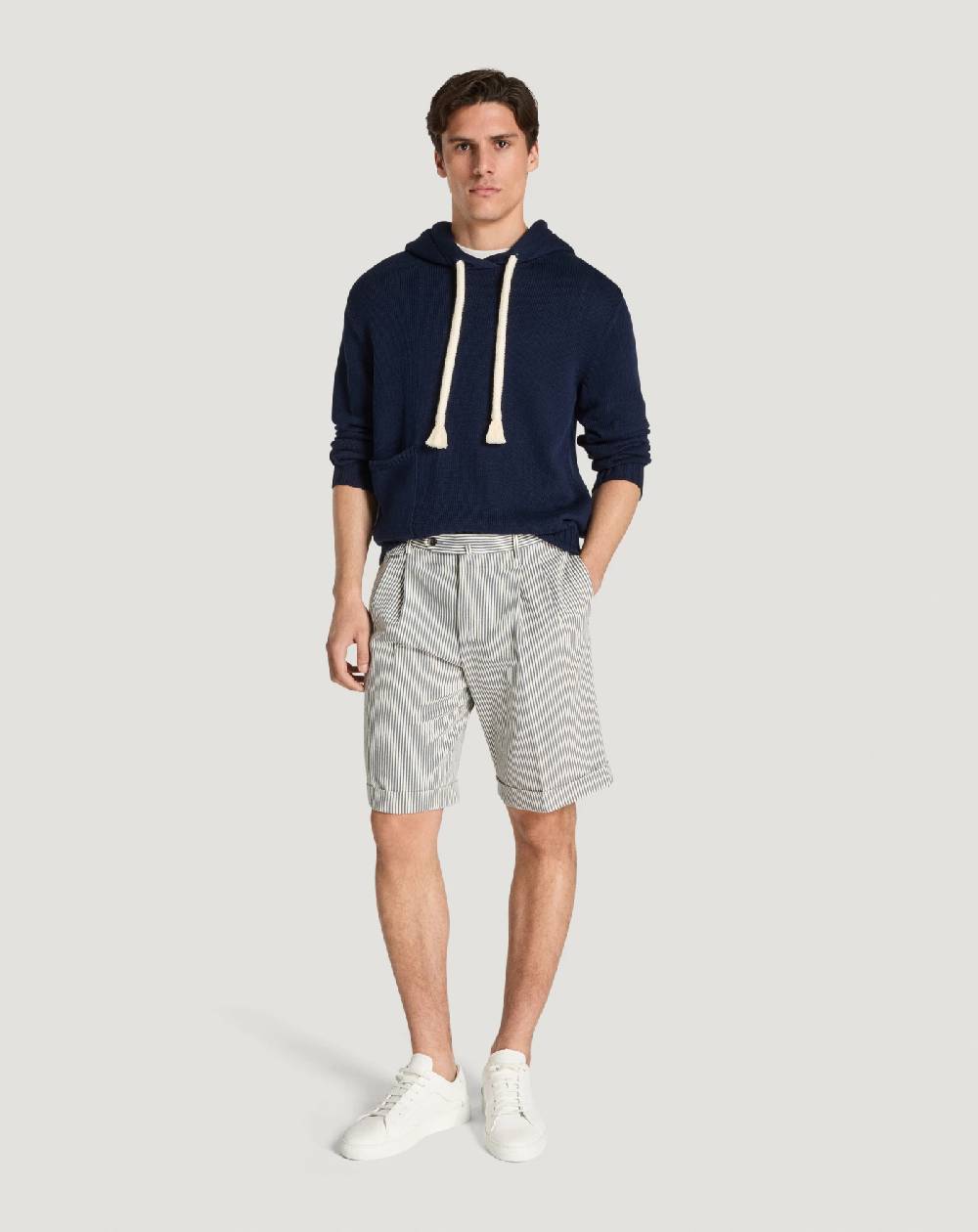Pt Torino Bermuda in cotone a righe Presa