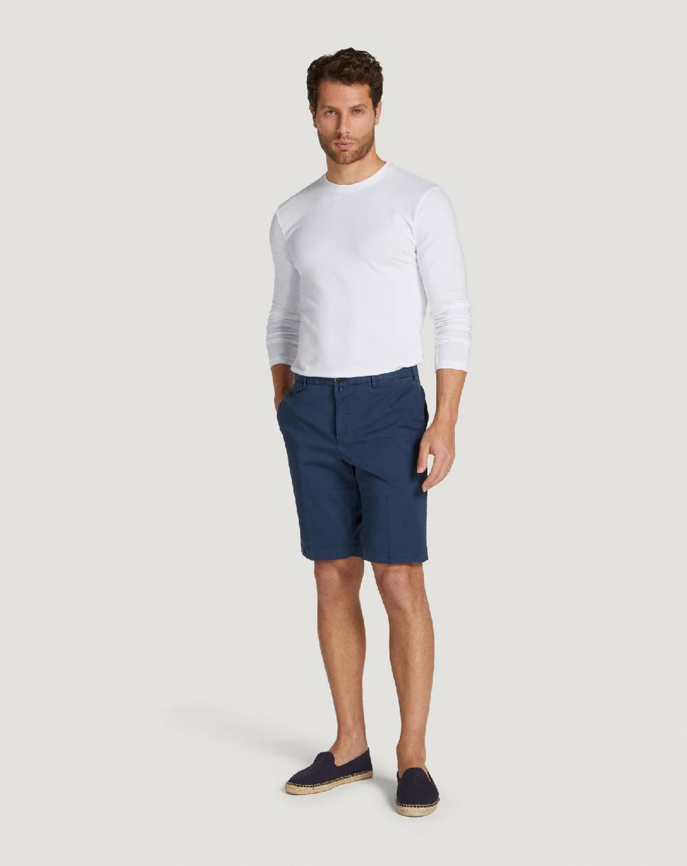 Pt Torino Bermuda in gabardina stretch Offerta