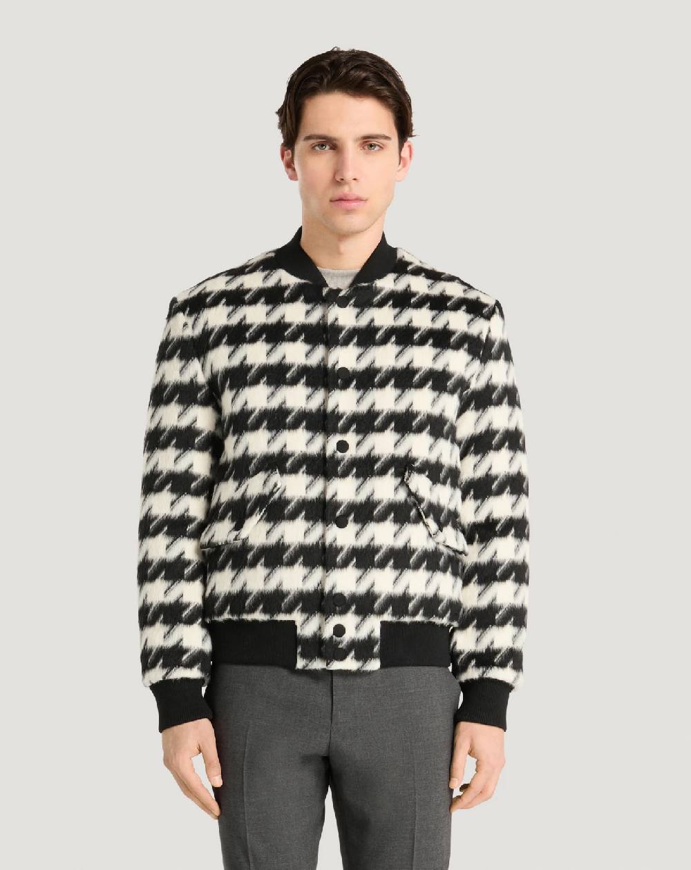 Pt Torino Bomber in velour pied-de-poule Vendite Flash