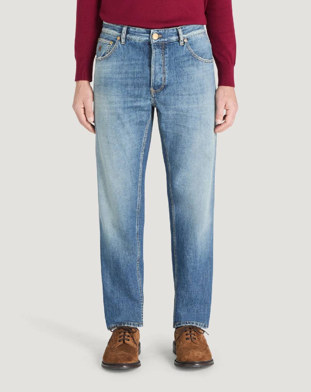 Pt Torino Jeans Reggae in denim di cotone Italy