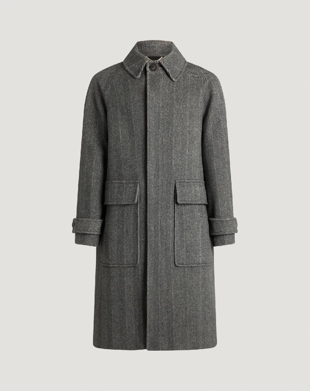 Pt Torino Cappotto in drap di lana e cachemire