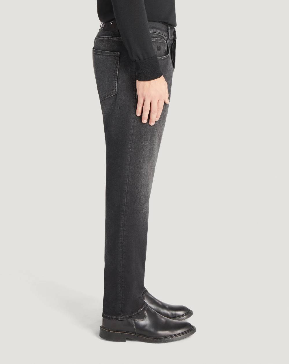 Pt Torino Jeans Breakbeat in black denim double Affare Del Giorno