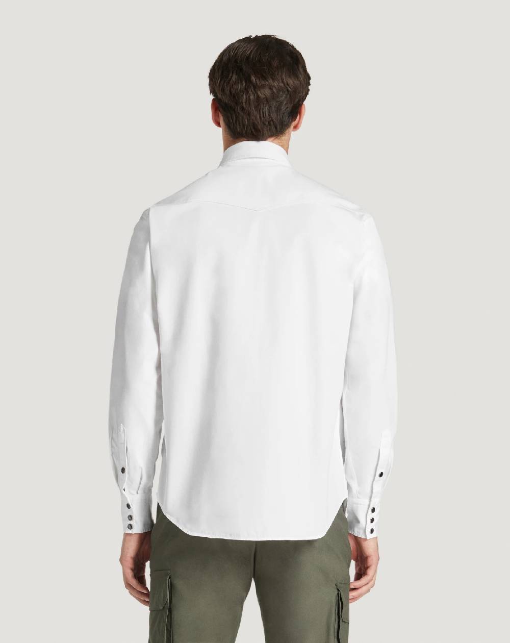 Pt Torino Camicia in gabardina di cotone Vendita Calda