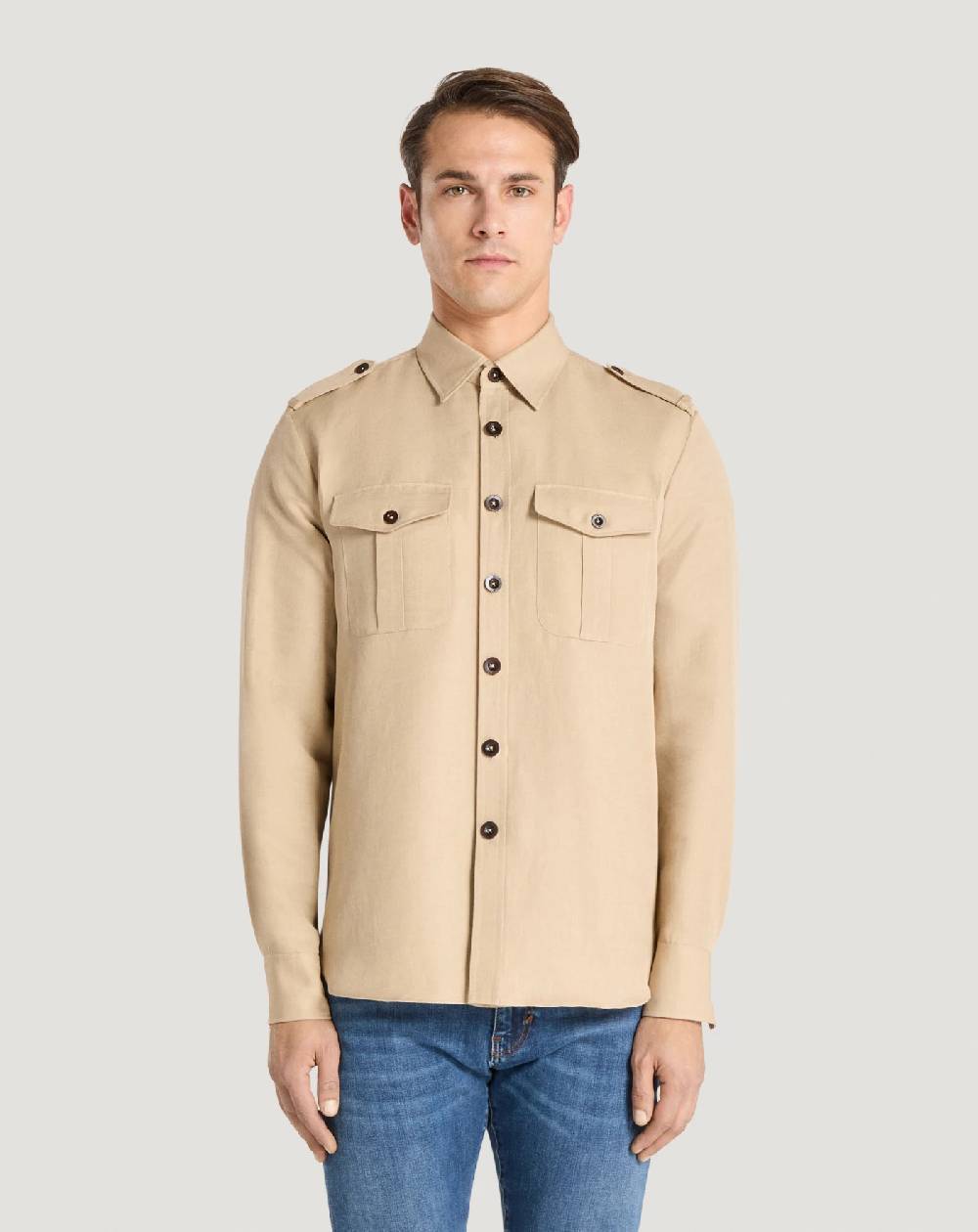 Pt Torino Camicia in twill Nuova