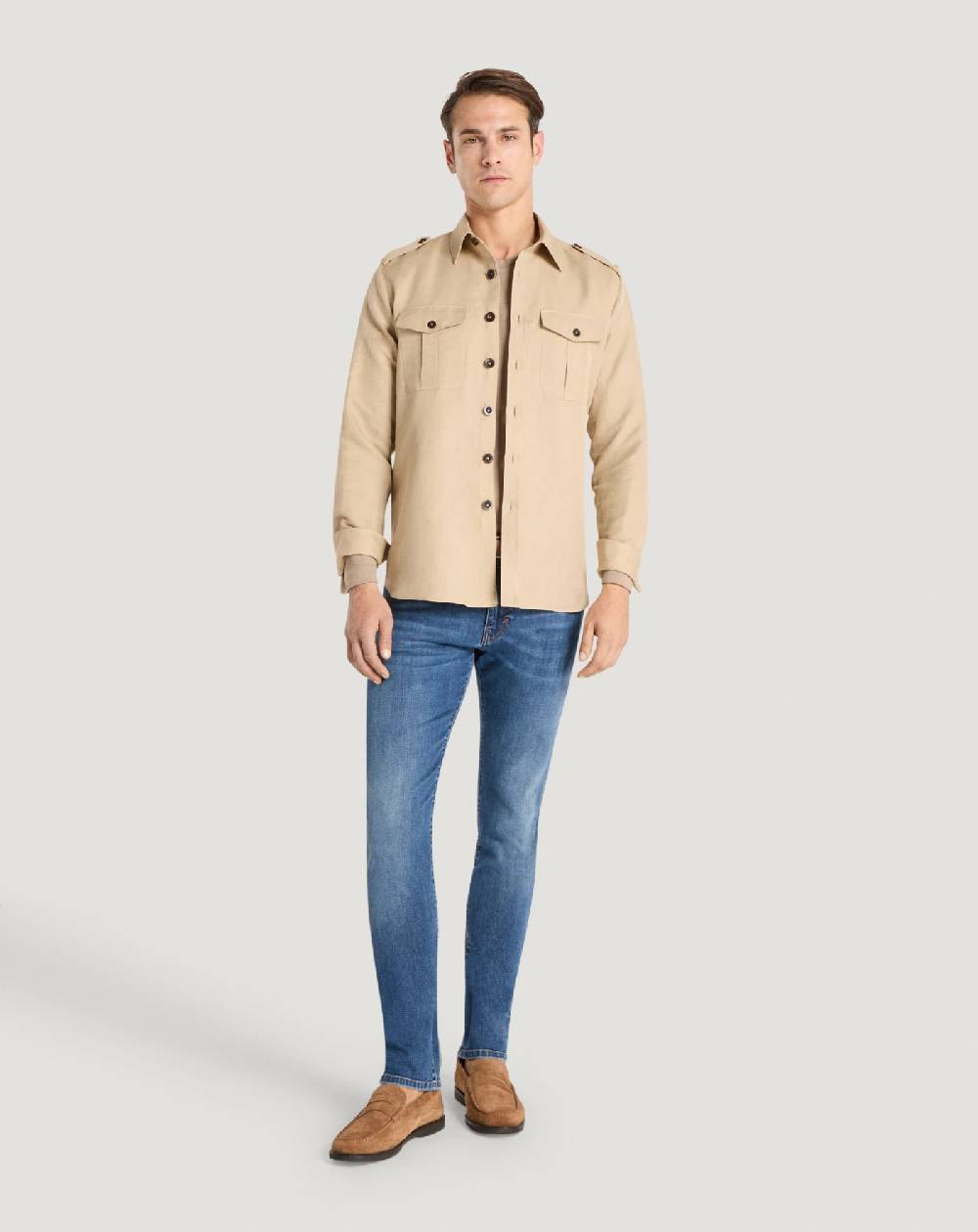 Pt Torino Camicia in twill Nuova