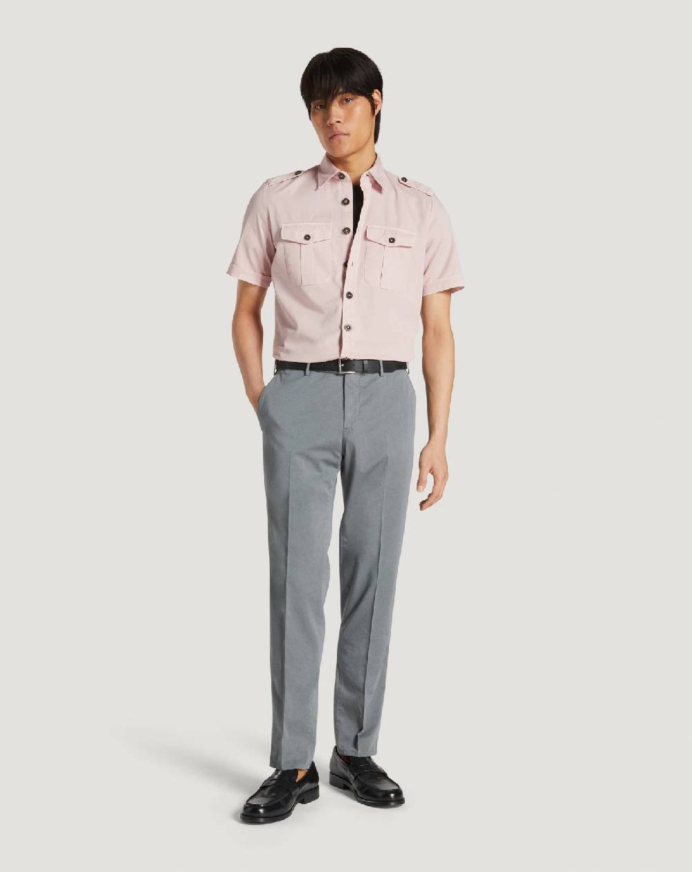 Pt Torino Camicia in gabardina di cotone Moda
