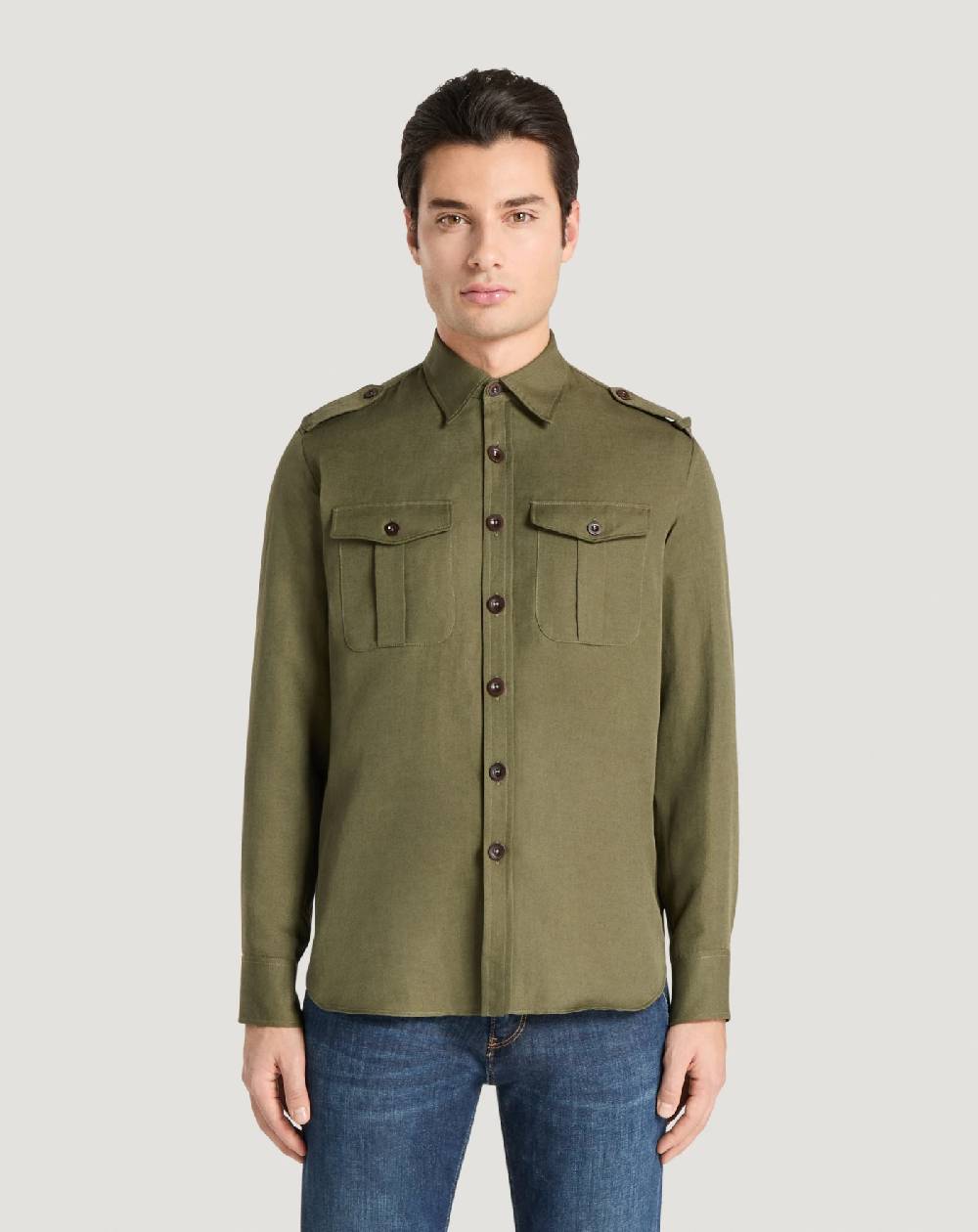 Pt Torino Camicia in twill Qualità
