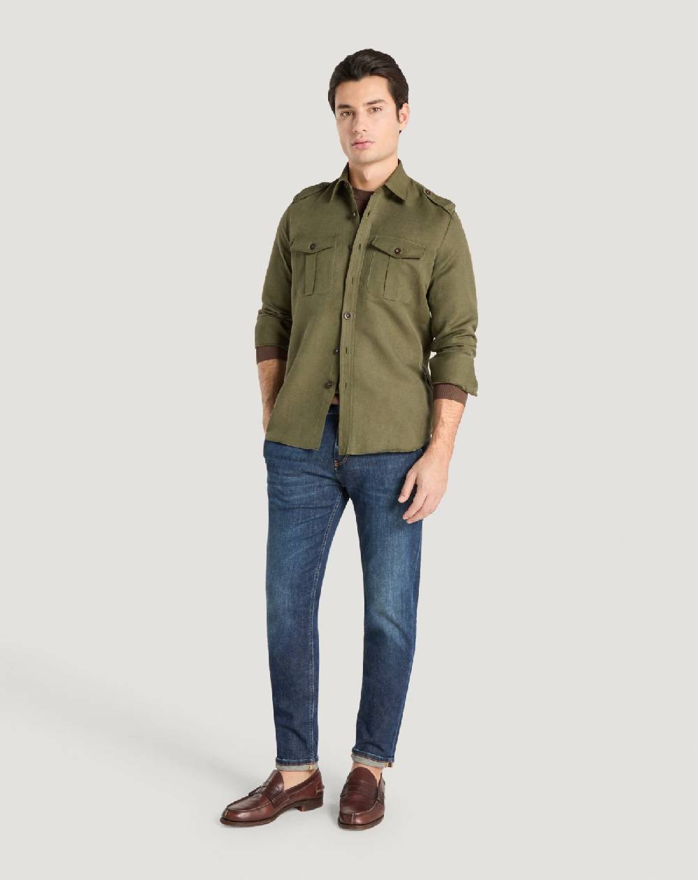 Pt Torino Camicia in twill Qualità