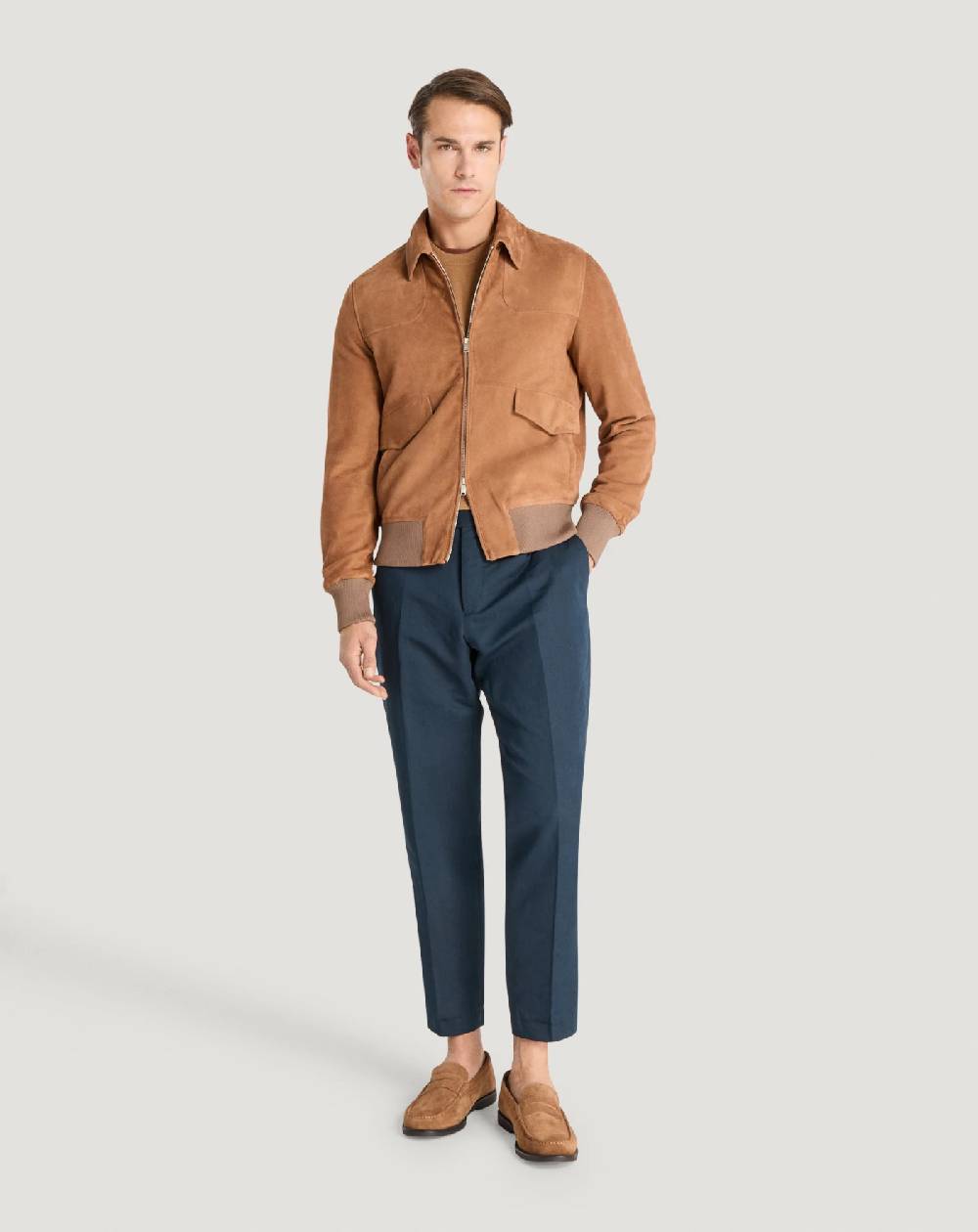 Pt Torino Bomber in suede Shopping Online