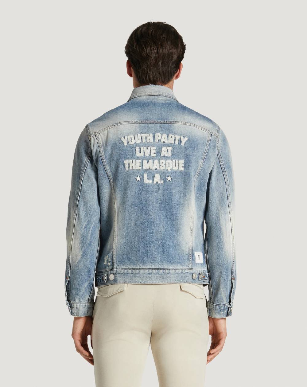 Pt Torino Giacca in denim con ricamo Novità
