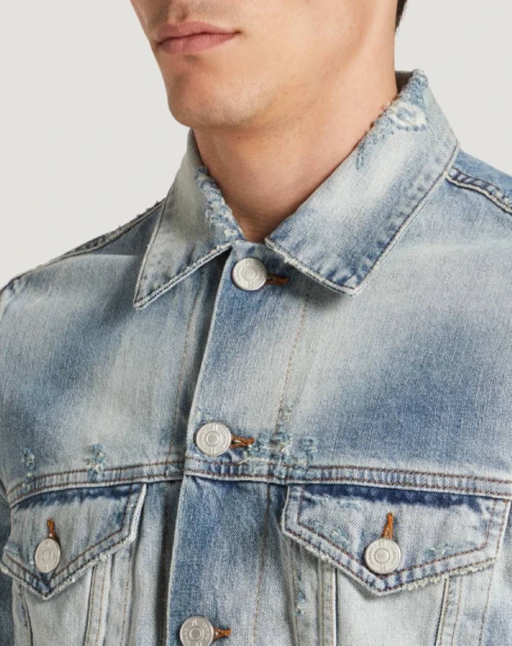Pt Torino Giacca in denim con ricamo Novità