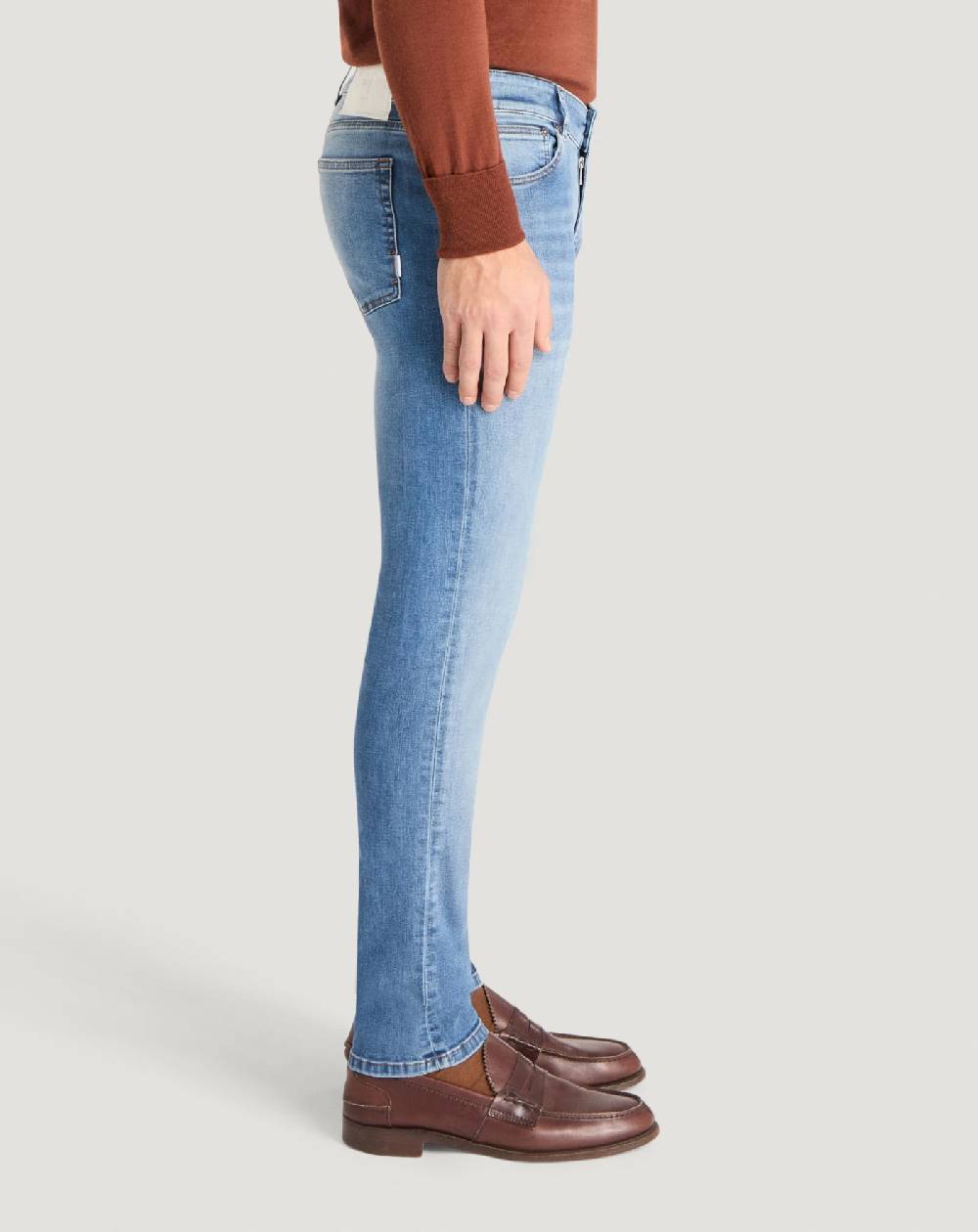 Pt Torino Jeans Swing in denim stretch indigo Sostegno trimestrale