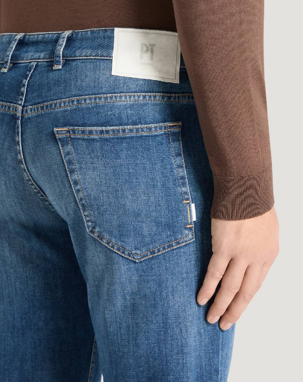 Pt Torino Jeans Indie in denim soft touch Hotsell