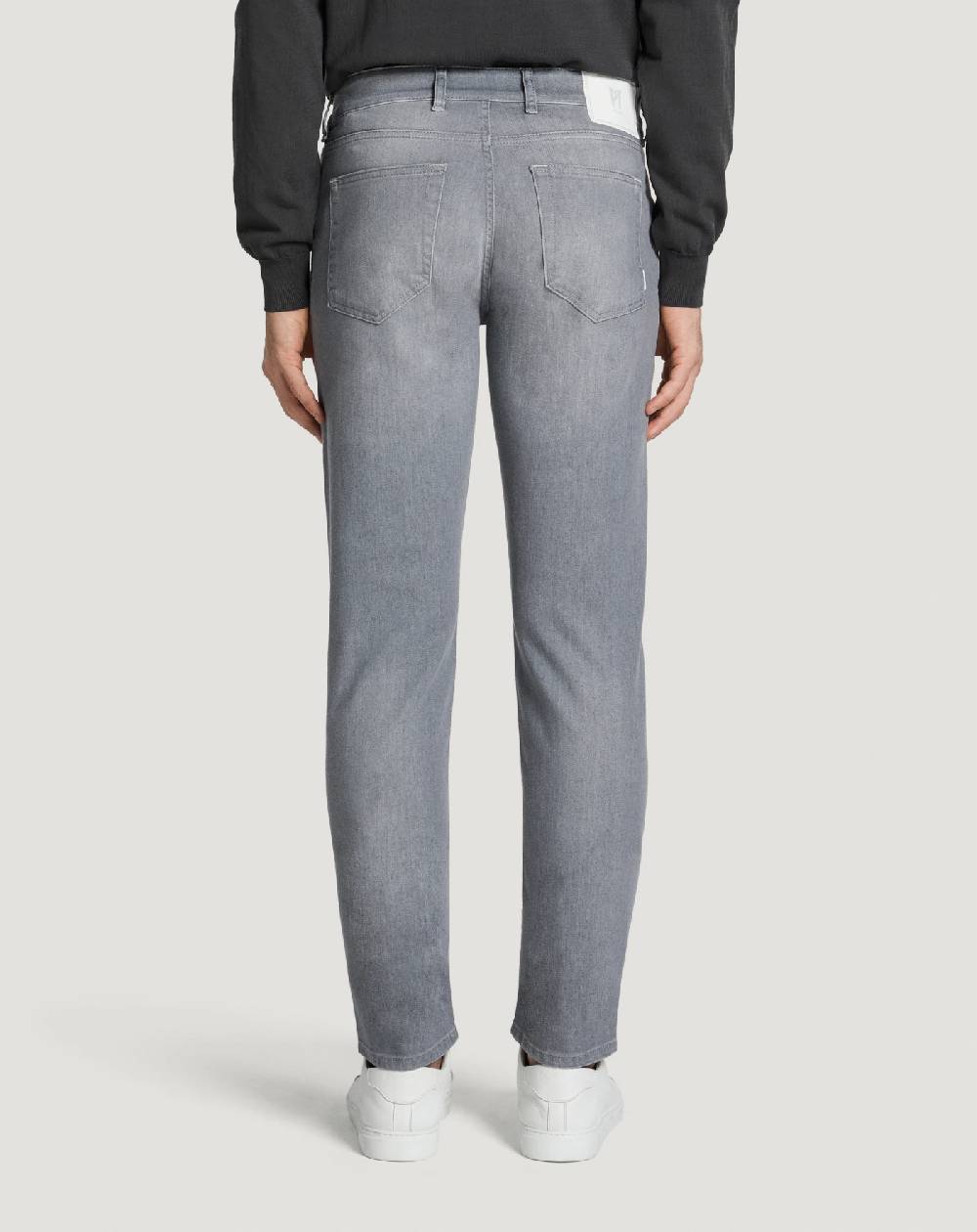 Pt Torino Jeans Swing in light grey denim Vendita Calda