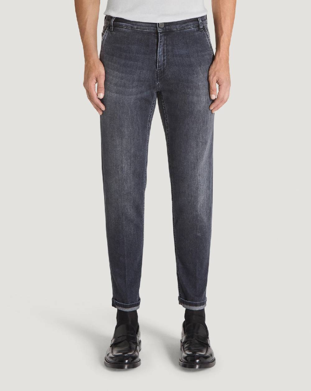 Pt Torino Jeans Indie in denim soft touch Saldi Di Fabbrica