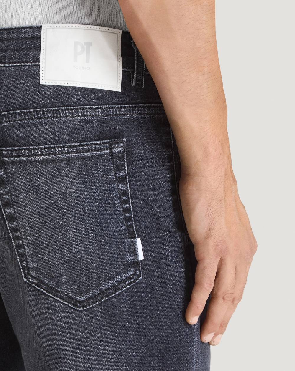 Pt Torino Jeans Indie in denim soft touch Saldi Di Fabbrica