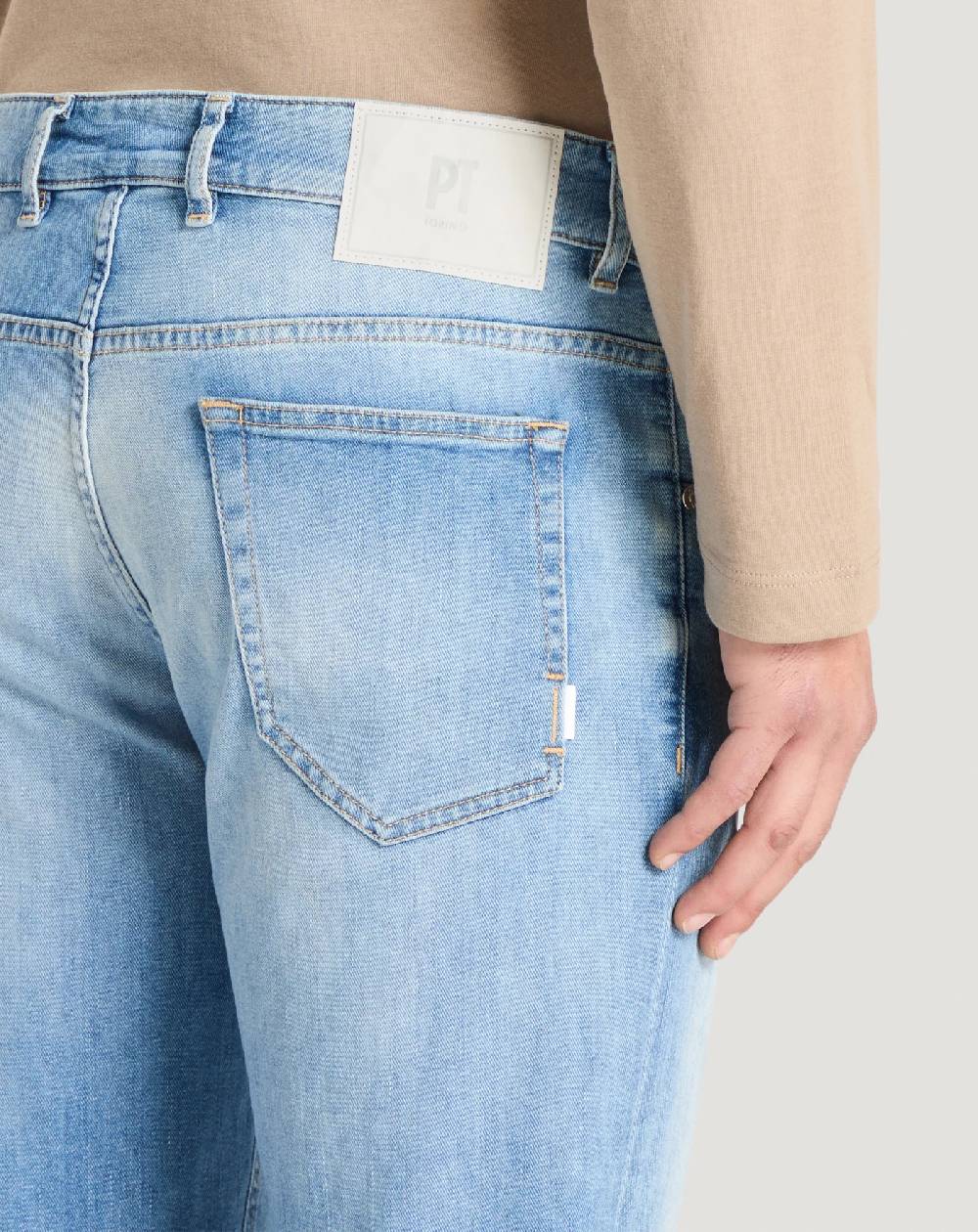 Pt Torino Jeans Reggae in denim soft touch In Linea