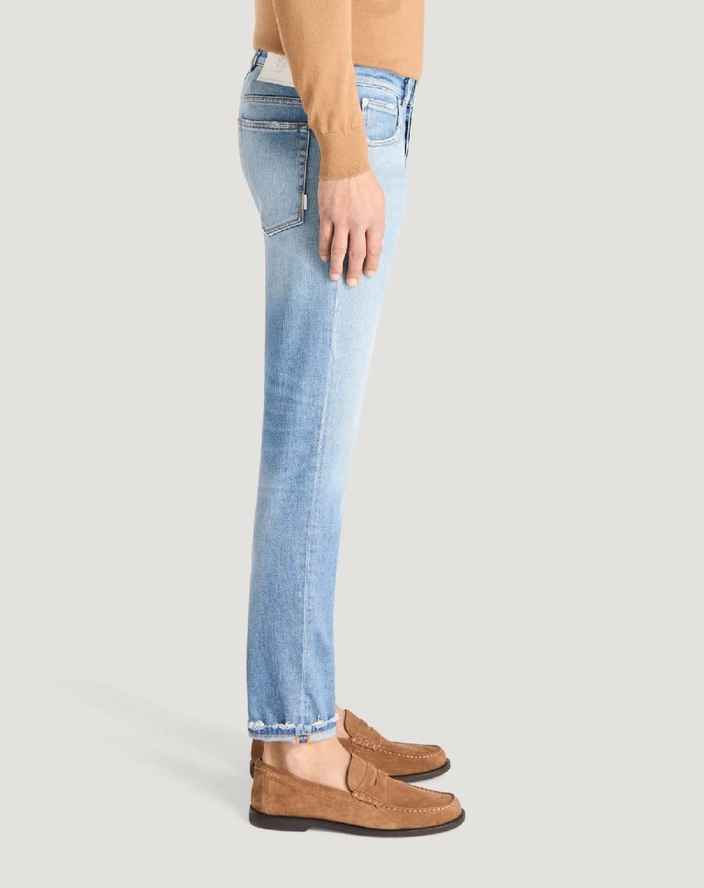 Pt Torino Jeans Reggae in denim stretch indigo Vendita