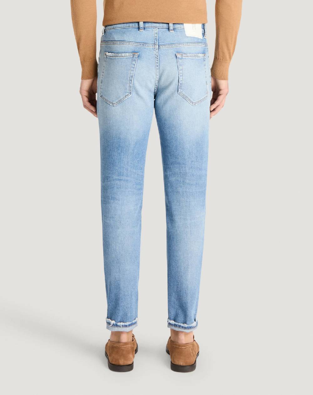 Pt Torino Jeans Reggae in denim stretch indigo Vendita