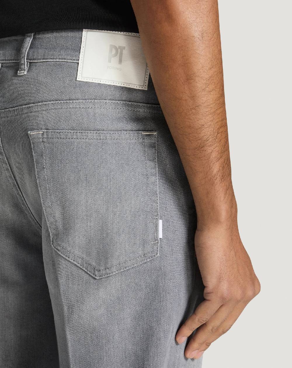 Pt Torino Jeans Reggae in light grey denim Promozione