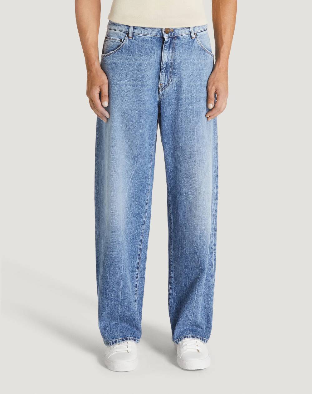 Pt Torino Jeans Skater in denim vintage Negozi Online