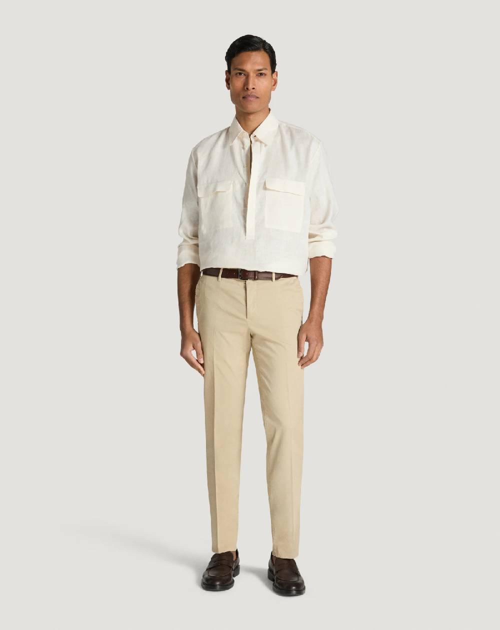 Pt Torino Pantaloni Slim in gabardina stretch Sottocosto