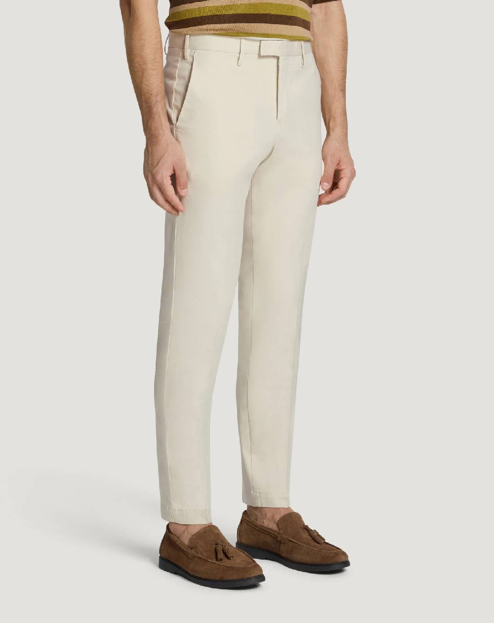 Pt Torino Pantaloni Master in cotone stretch délavé Economico