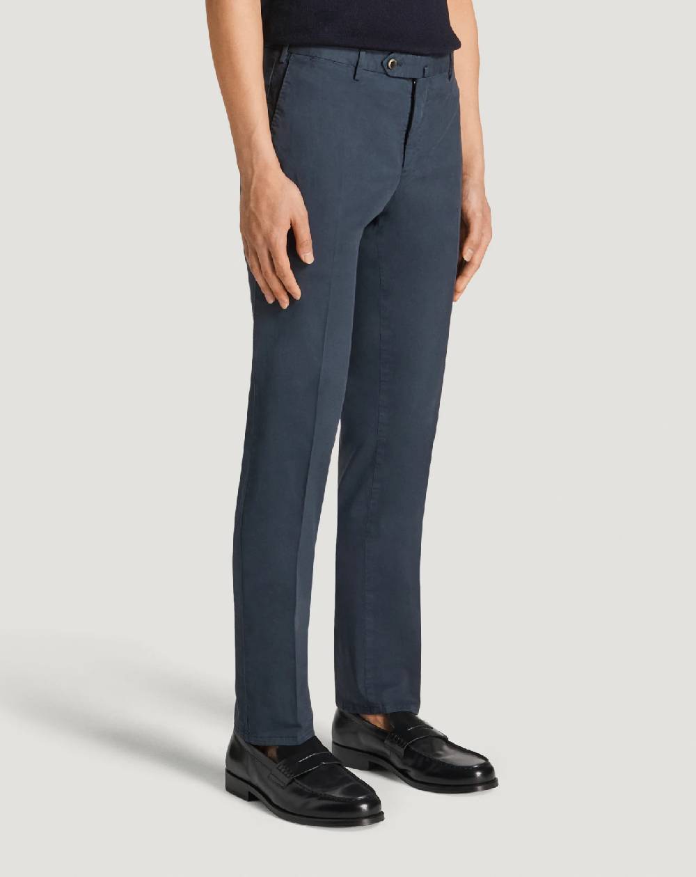 Pt Torino Pantaloni Slim in gabardina stretch Presa