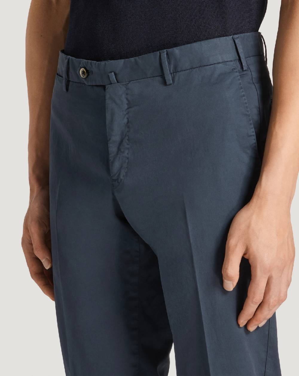 Pt Torino Pantaloni Slim in gabardina stretch Presa