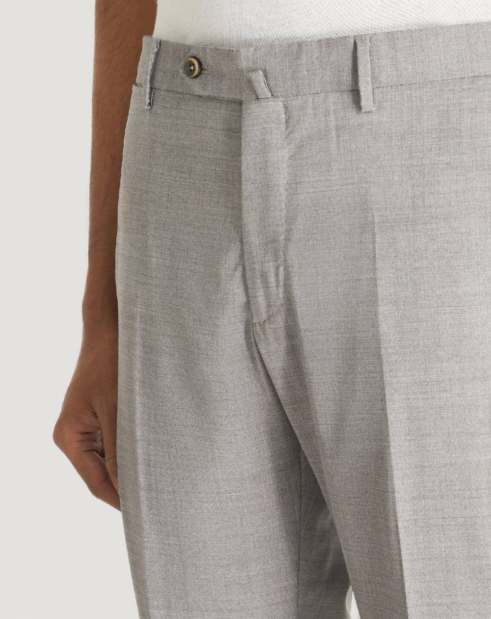 Pt Torino Pantaloni Slim in lana four season Vendita Economica