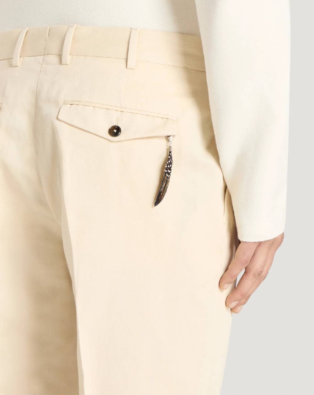 Pt Torino Pantaloni Rebel in gabardina di cotone e lino Moda