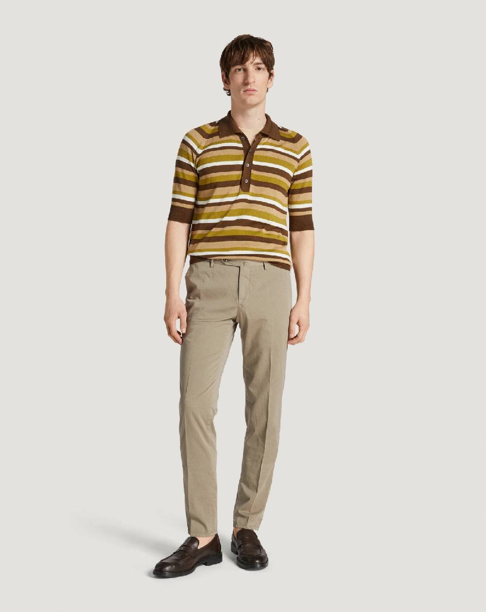 Pt Torino Pantaloni Slim in silkochino Italia
