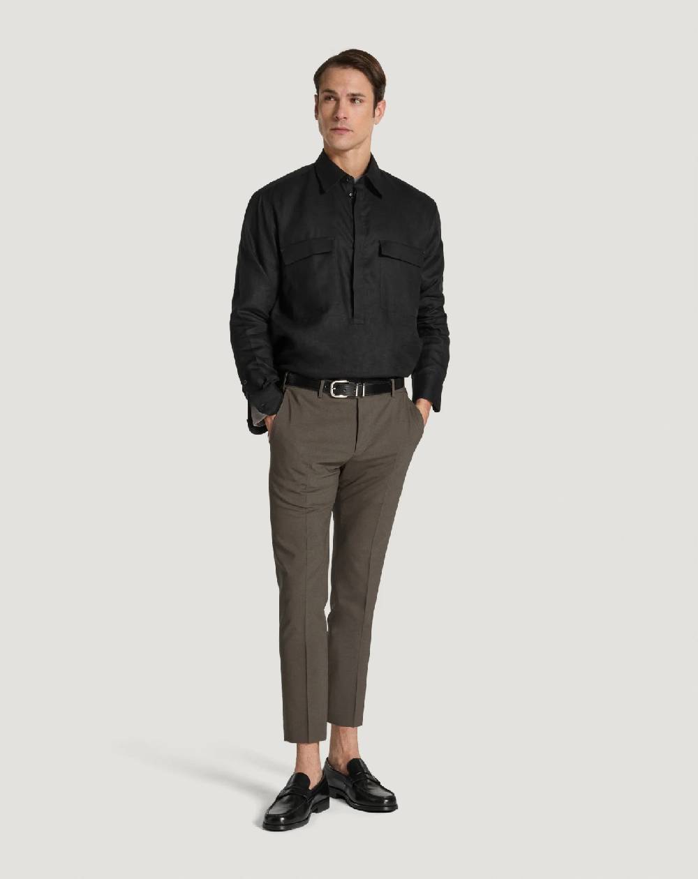 Pt Torino Pantaloni Dieci in lana tropical In Linea