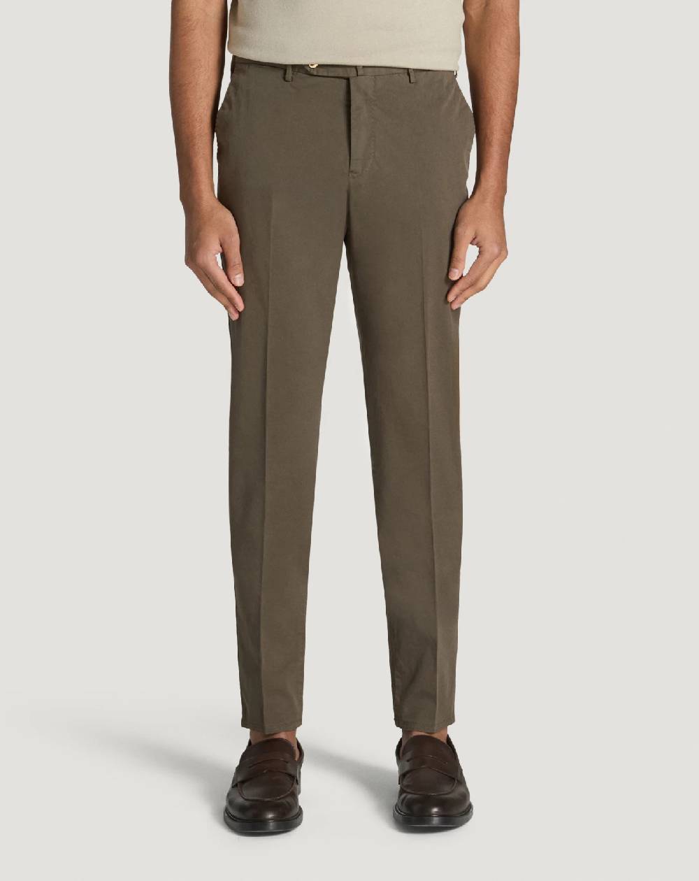 Pt Torino Pantaloni Slim in gabardina stretch Nuovo