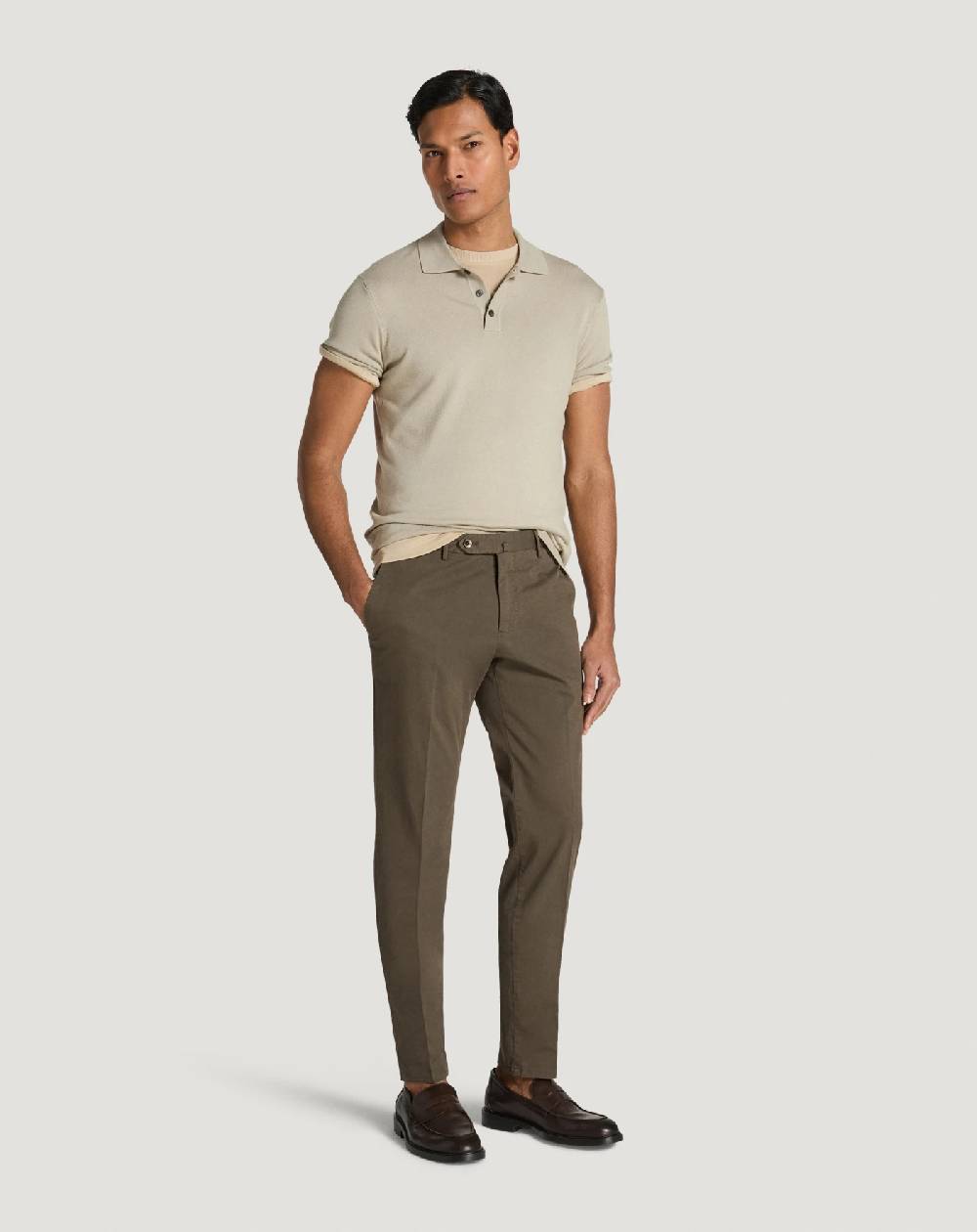 Pt Torino Pantaloni Slim in gabardina stretch Nuovo