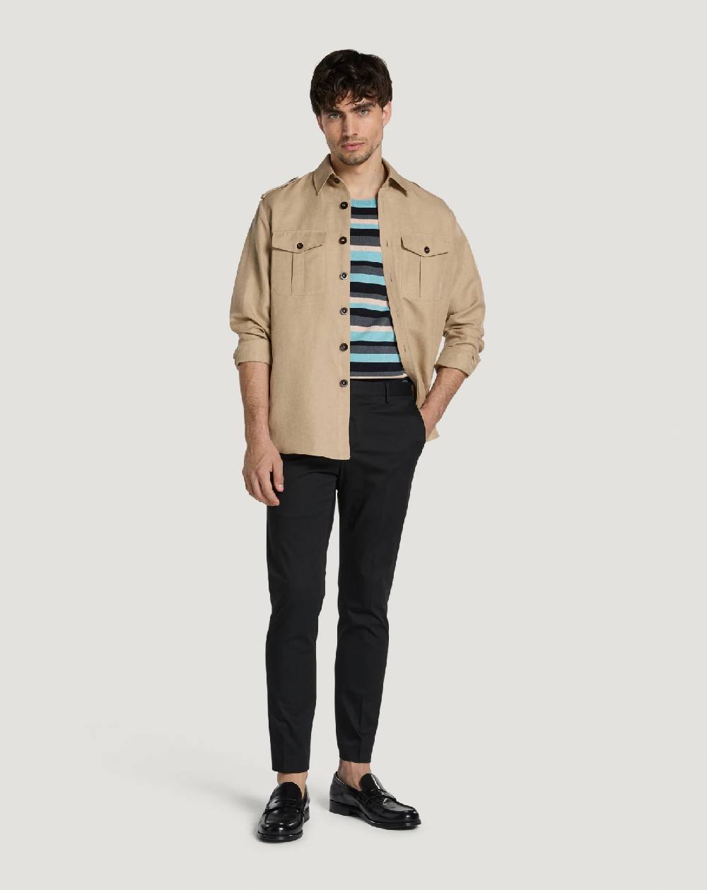 Pt Torino Pantaloni Dieci in twill Fino Al -60%