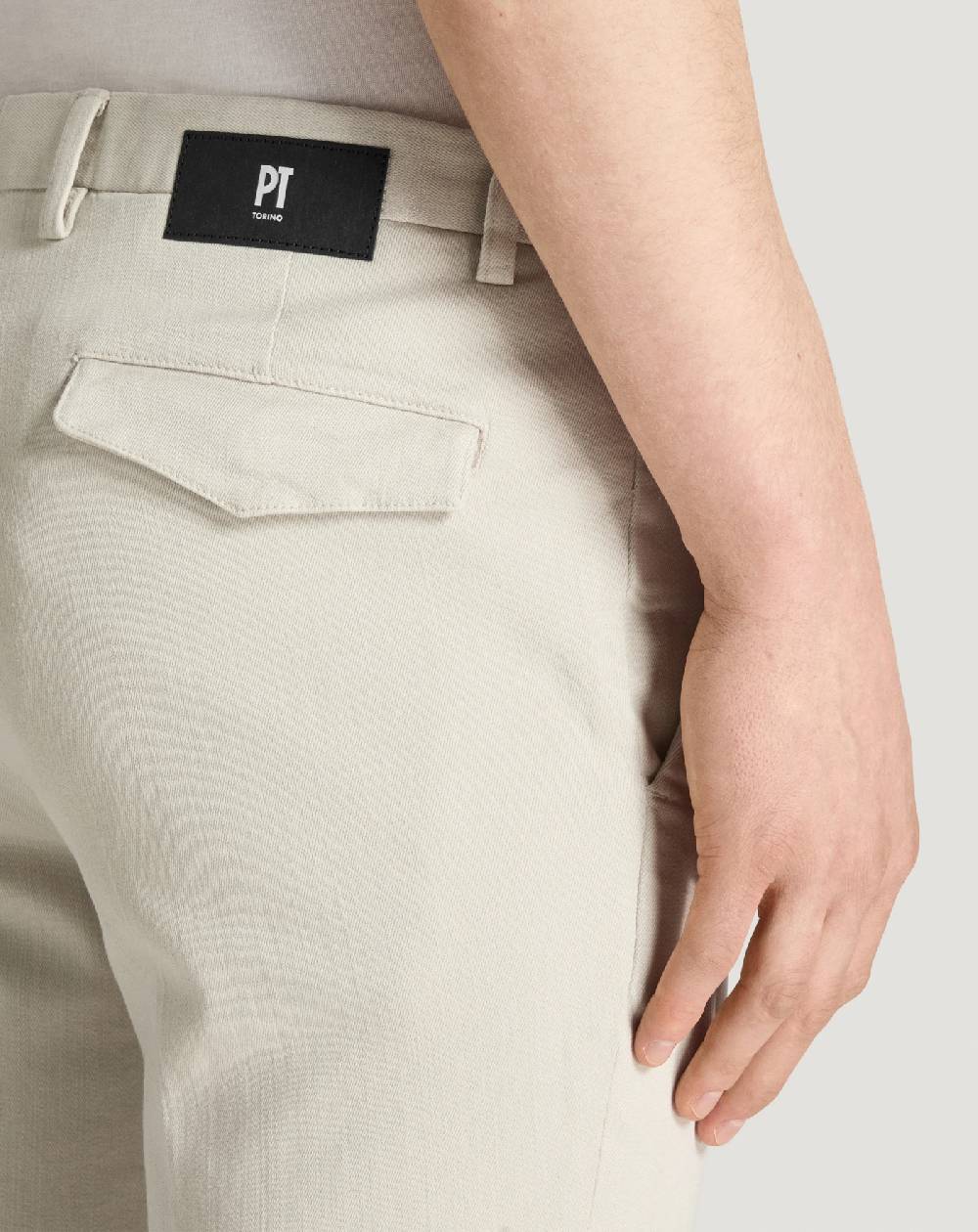 Pt Torino Pantaloni House in silky denim stretch Sconto