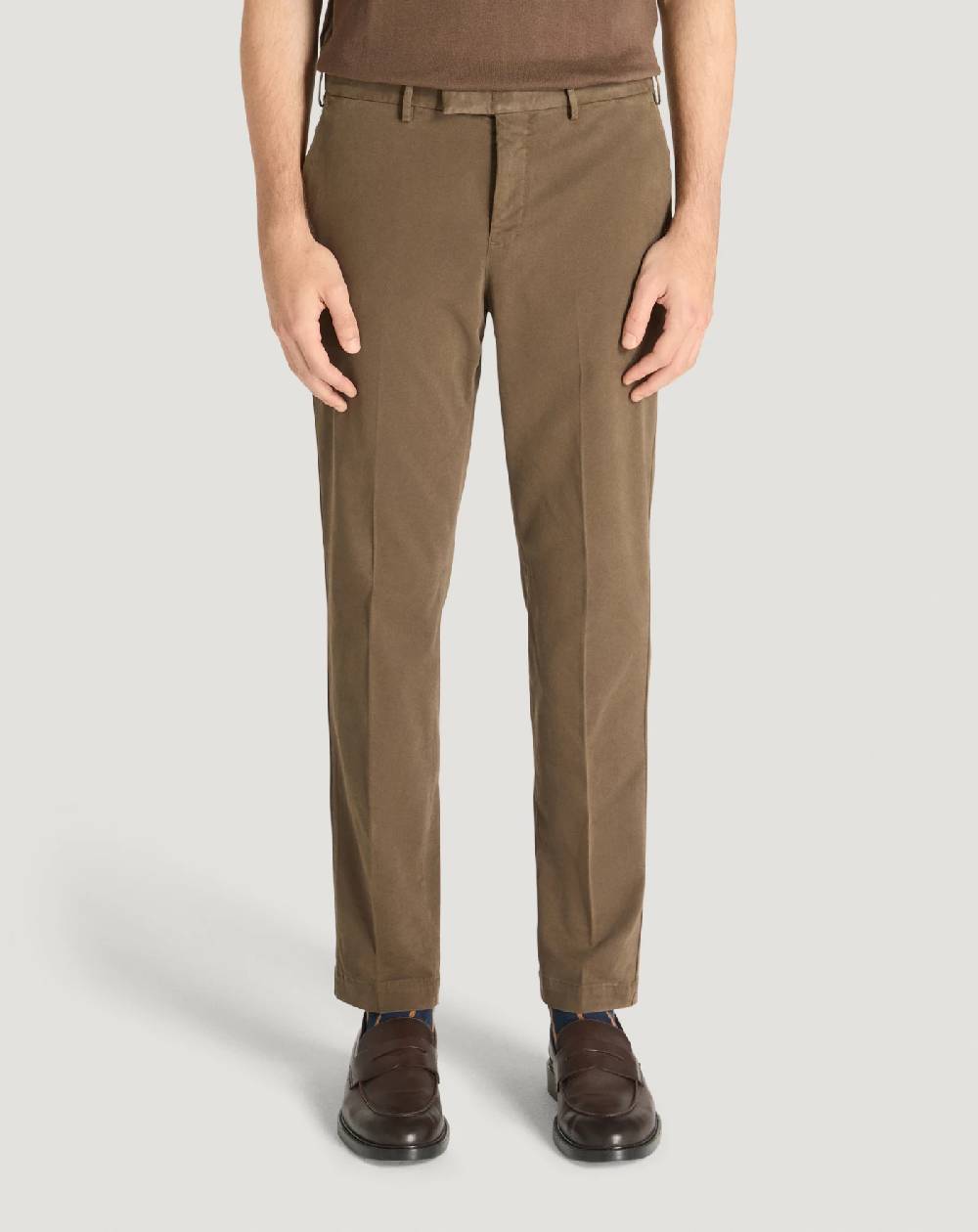 Pt Torino Pantaloni Master in gabardina Economico
