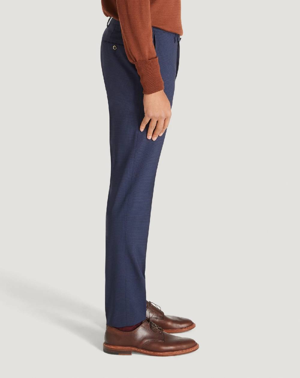 Pt Torino Pantaloni Superslim in lana a quadri Outlet