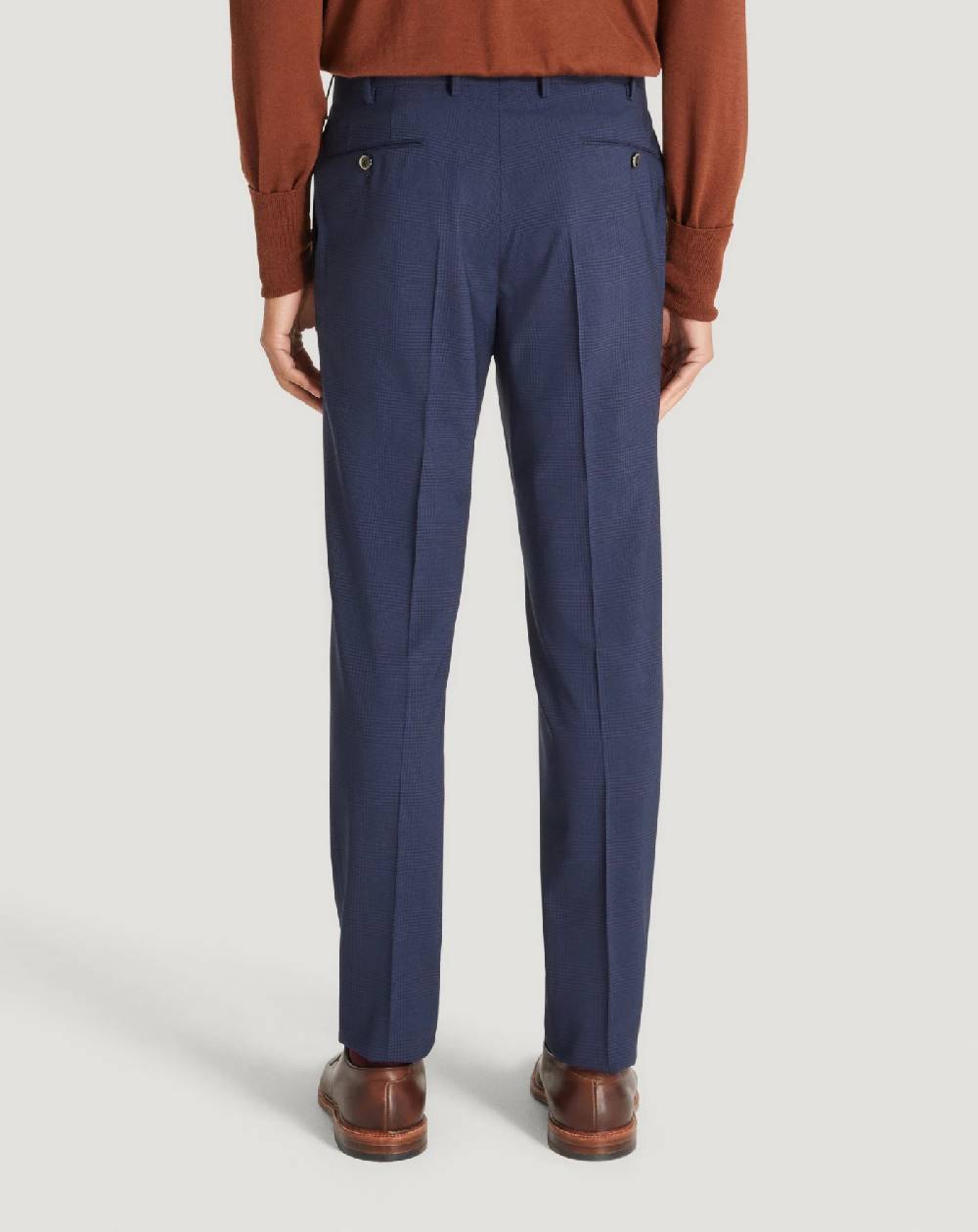 Pt Torino Pantaloni Superslim in lana a quadri Outlet