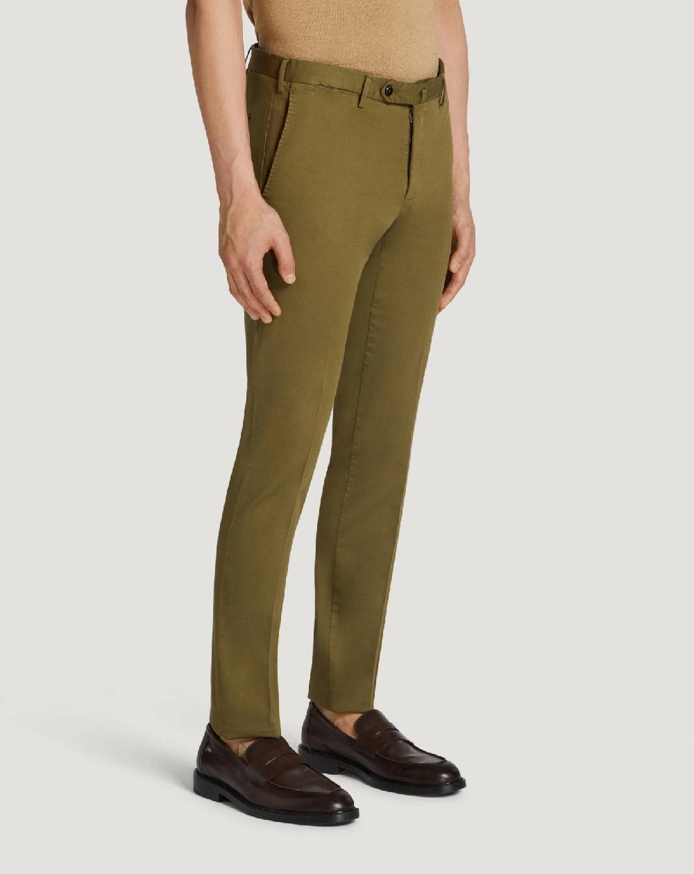 Pt Torino Pantaloni Superslim in tricotina stretch Vendita Economica