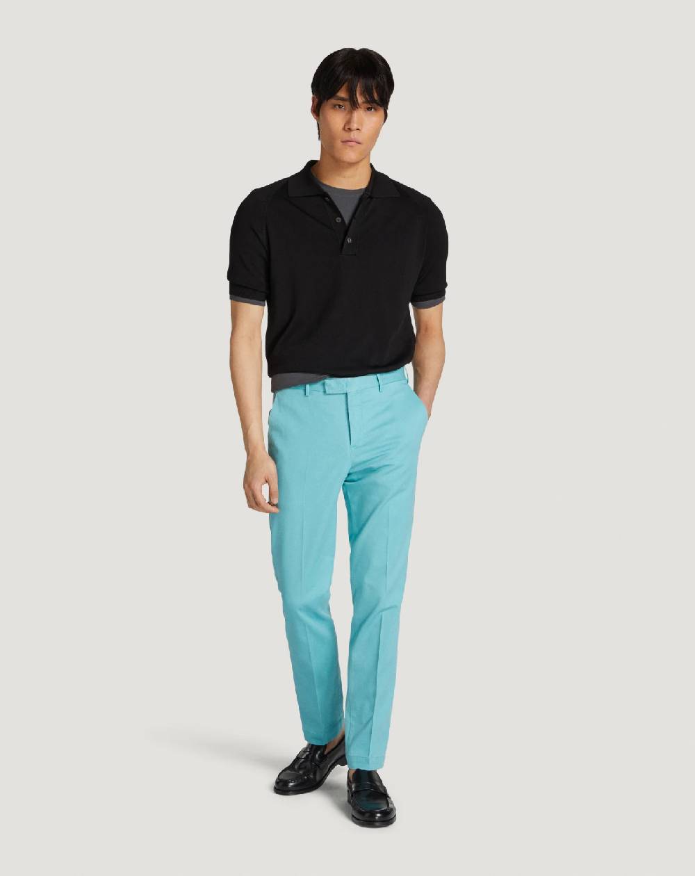Pt Torino Pantaloni Master in cotone stretch délavé In Saldo
