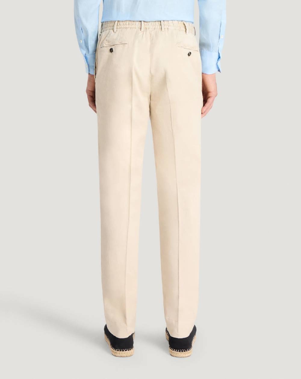 Pt Torino Pantaloni Slim in lino stretch délavé Negozi Online