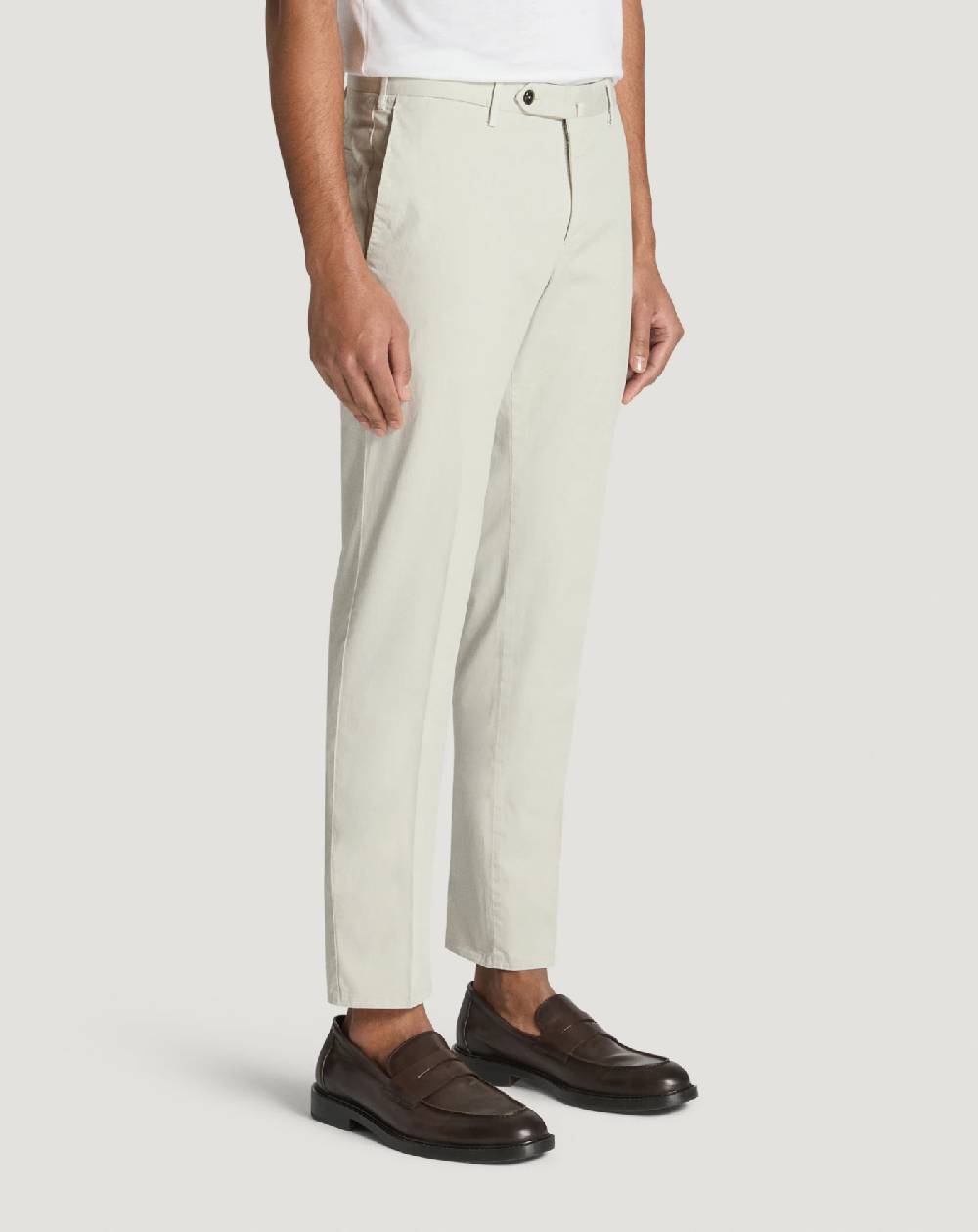 Pt Torino Pantaloni Slim in gabardina stretch Consegna Veloce