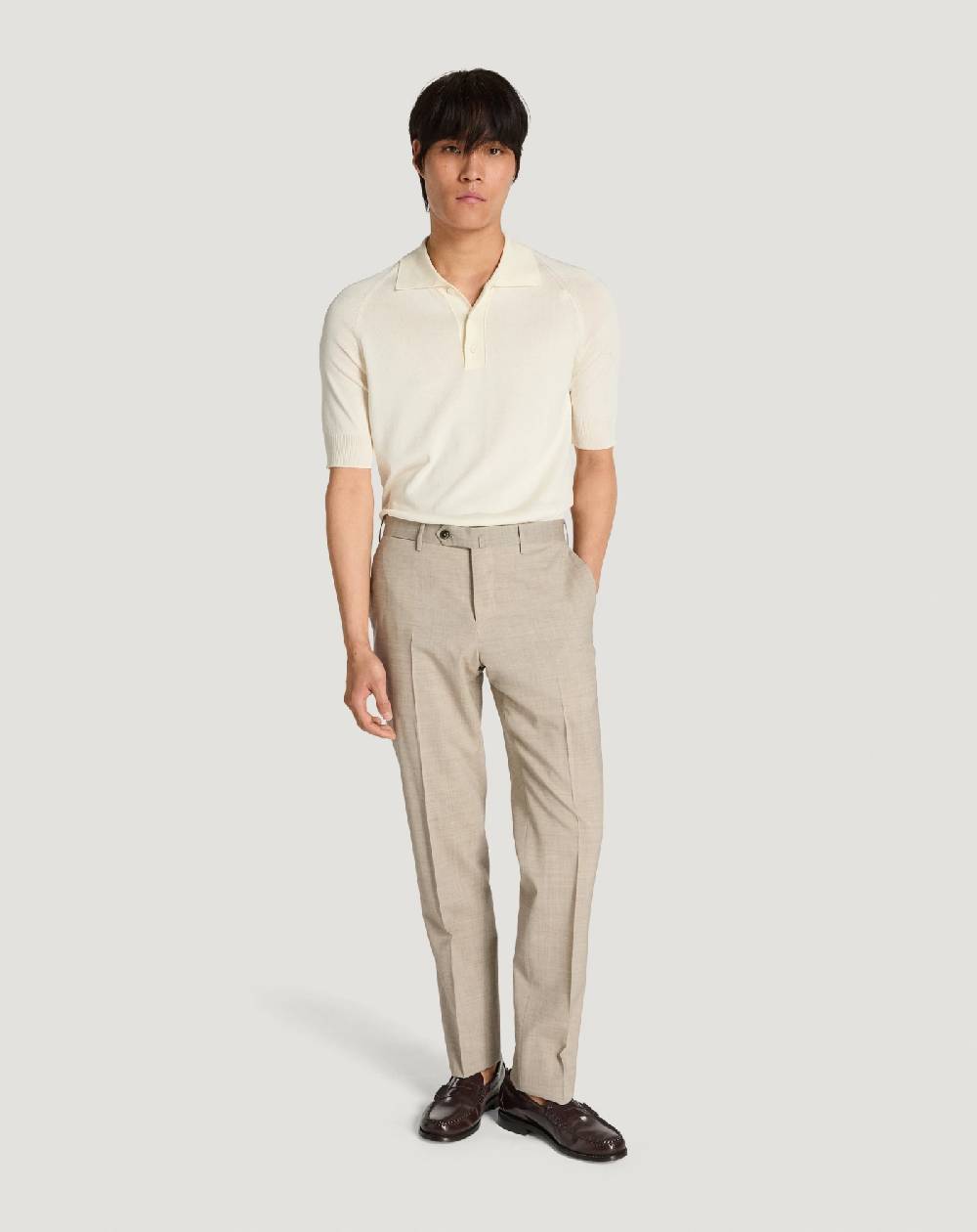 Pt Torino Pantaloni Slim in lana four season Novità