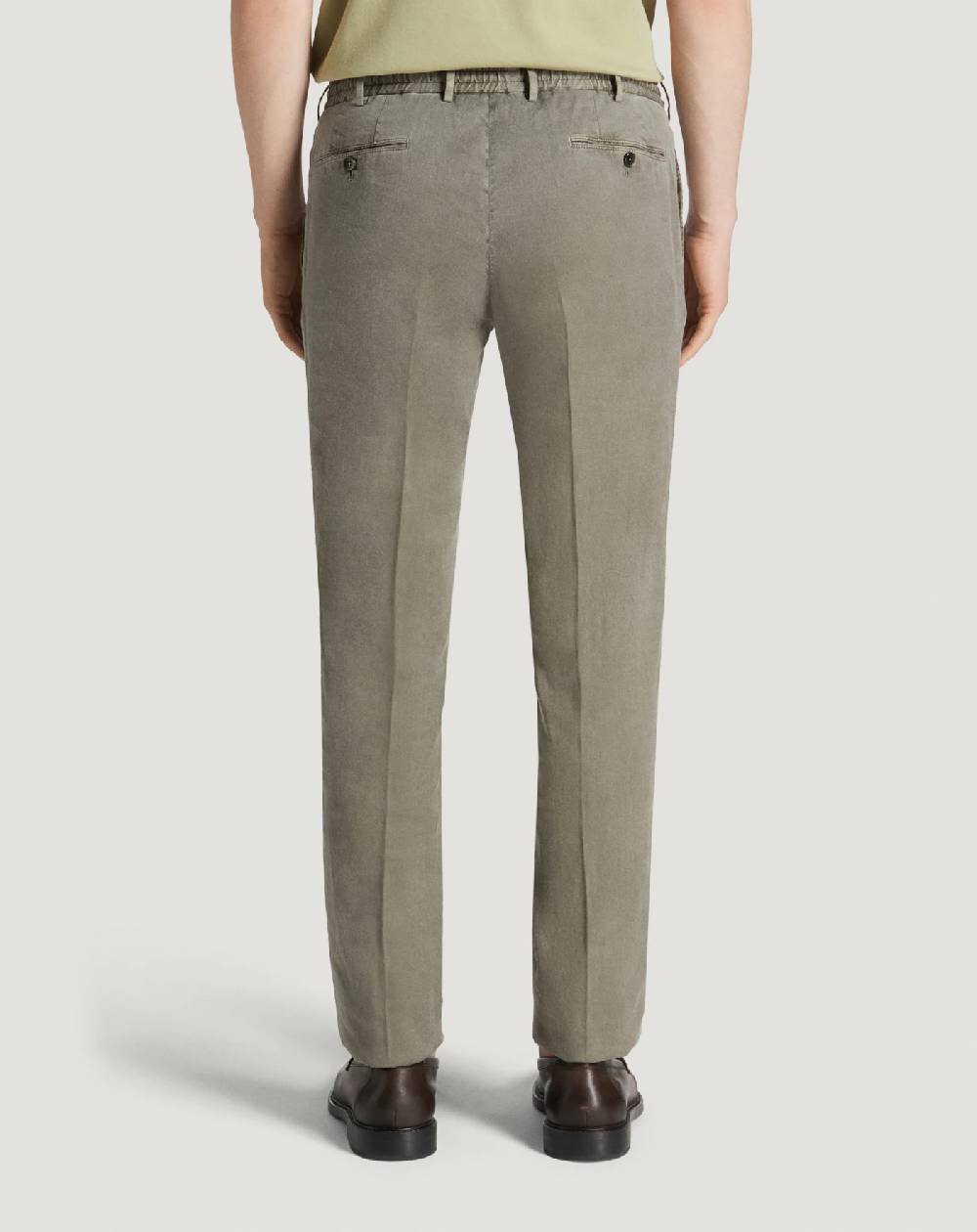 Pt Torino Pantaloni Slim in lino stretch délavé Sconto