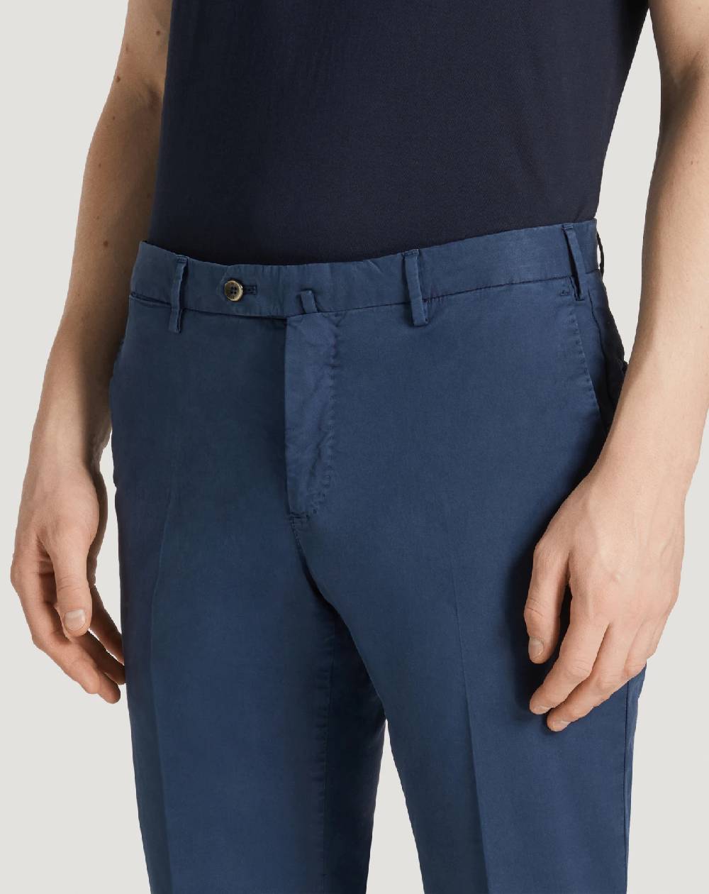 Pt Torino Pantaloni Slim in gabardina stretch Saldi Di Fabbrica